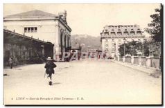CPA Lyon Gare de Perrache et Hotel Terminus 