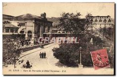 CPA Lyon Gare de Perrache et Hotel Terminus 