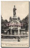 CPA Lyon La Fontaine Morand et Statue de la Soierie Lyonaise 