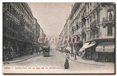 CPA Lyon Perspective de la Rue de la Republique 