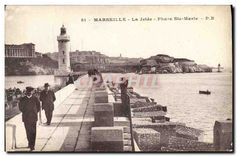 CPA Marseille La Jetee Phare Ste Marie 