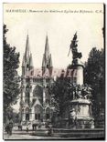 CPA Marseille Monument des Mobiles et Eglise des Reformes 