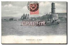 CPA Marseille La Rade Bateau