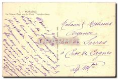 CPA Marseille Le Vieux Port vu du Pont Transbordeur 