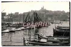 CPA Marseille Le Vieux Port et Notre Dame de la Garde 