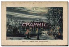 CPA Marseille Palais de Justice et Statue Berryer 