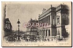 CPA Marseille La Bourse et le Vieux Port 