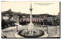 CPA Marseille Place Castellane Fontaine Cantini 