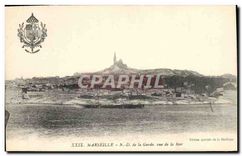 CPA Marseille Notre Dame de la Garde vue de la Mer 