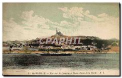 CPA Marseille Vue sur la Corniche et Notre Dame de la Garde 