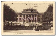 CPA Marseille Palais de Justice et Statue Berryer 