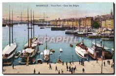 CPA Marseille Vieux Port Quai des Belges 