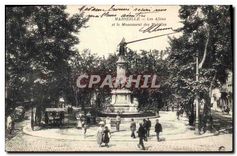 CPA Marseille Les Allees et le Monument des Mobiles 