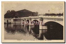 CPA Paris Pont de la Concorde et la Chambre des Deputes 