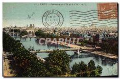 CPA Paris Panorama sur I'lle et la Cite 