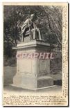 CPA Paris Statue de Voltaire Square Monge 