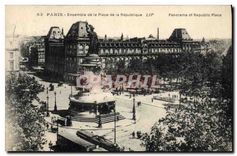 CPA Paris Ensemble de la Place de la Republique 