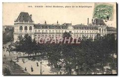 CPA Paris Hotel Moderne place de la Republique 