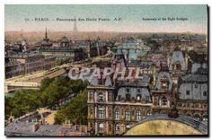 CPA Paris Panorama des Huits Ponts Tour Eiffel