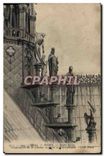 CPA Paris Notre Dame Contreforts de la fleche Apotres et evangelistes