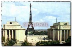 CPA Paris La Tour Eiffel vue du Palais de Chaillot 