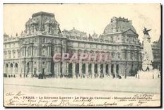 CPA Paris Le Nouveau Louvre La Place du Carrousel Monument de Gambetta 