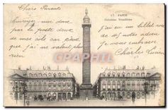 CPA Paris Colonne Vendome 