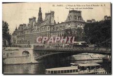 CPA Paris L'Hotel de Ville et le Pont d'Arcole 