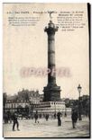 CPA Paris Place de la Bastille Colonne de Juillet Hauteur 