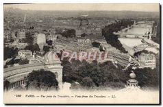 CPA Paris Vue prise du Trocadero 
