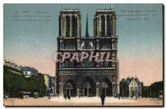 CPA Paris Notre Dame La Facade 
