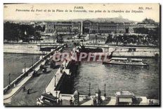 CPA Paris Panorama du Pont et de la Place de la Concorde vue prise de la Chambre des Deputes 