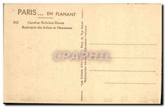 CPA Paris Carrefour Richelieu Drouot Boulevards des Italiens et Haussmann