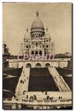 CPA Paris Le Sacre Coeur de Montmartre et l'Escalier Monumental 