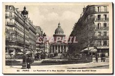 CPA Paris Le Pantheon et la Rue Soufflot 