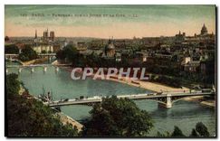CPA Paris Panorama sur la Seine et la Cite 