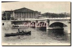 CPA Paris Le Pont de la Concorde et la Chambre des Deputes 