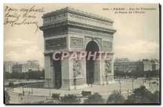 CPA Paris Arc de Triomphe et Place de l'Etoile 