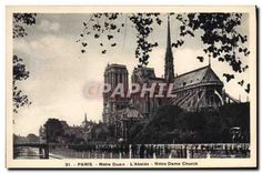 CPA Paris Notre Dame L'Abside Notre Dame Church 