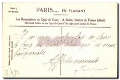 CPA Paris Les Bouquinistes du Quai de Conti A droite Institut de France 