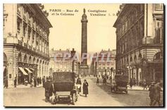 CPA Paris Rue de Castiglione et la Colonne Vendome 
