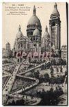CPA Paris La Basilique du Sacre Coeur avec l'Escalier Monumental 