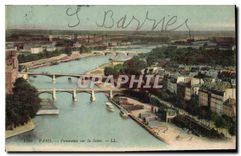 CPA Paris Panorama sur la Seine 