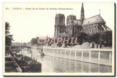 CPA Paris Bras de la Seine et Abside Notre Dame 