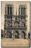 CPA Paris L'Eglise Notre Dame La Facade 