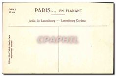 CPA Paris Jardin du Luxembourg 