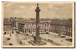 CPA Paris Place et Colonne Vendome 