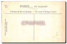 CPA Paris L'Avenue du Bois de Boulogne 