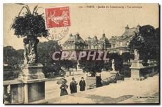 CPA Paris Jardin du Luxembourg vue artistique 