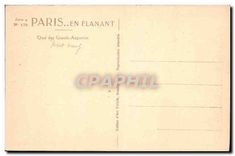 CPA Paris Quai des Grands Augustins 